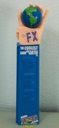 (image for) 2005 FX Show Earth in Hand PEZ Purple/White