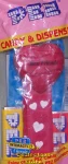 (image for) 2005 Best Friends Heart Pez Maroon printed stem MIB