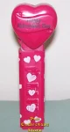 (image for) 2005 Happy Valentines Day Heart Pez Maroon printed stem Loose