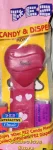 (image for) 2005 Smile Heart Pez Maroon printed stem MIB