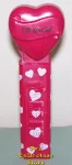 (image for) 2005 UR Special Heart Pez Maroon printed stem Loose