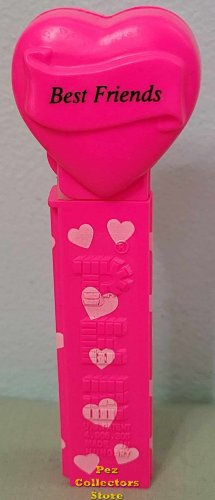 (image for) 2005 Best Friends Heart Pez Neon Pink printed stem Loose