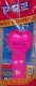 (image for) 2005 Sugar Sugar Heart Pez Neon Pink printed stem MIB