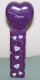 (image for) 2005 Prince Heart Pez Purple printed stem Loose