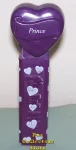 (image for) 2005 Prince Heart Pez Purple printed stem Loose