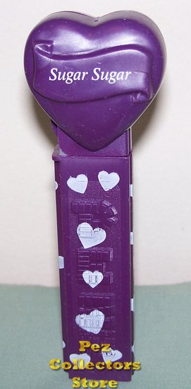 (image for) 2005 Sugar Sugar Heart Pez Purple printed stem Loose