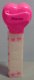 (image for) 2006 Hot Pink Heart Pez Princess White Printed Stem Loose