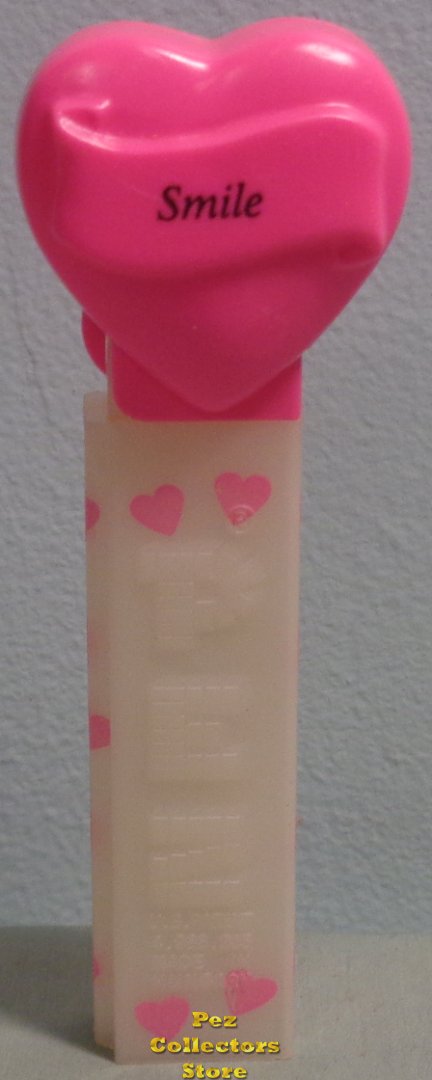 (image for) 2006 Hot Pink Heart Smile White Printed Stem Loose