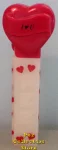 2006 Maroon Heart Pez I Heart U White Printed Stem Loose (image for) 2006 Maroon Heart Pez I Heart U White Printed Stem Loose