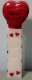 (image for) 2006 Maroon Heart Pez Princess White Printed Stem Loose
