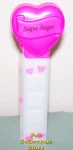 (image for) 2006 Hot Pink Heart Sugar Sugar White Printed Stem Loose