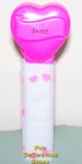(image for) 2006 Hot Pink Heart Pez Sweet White Printed Stem Loose