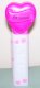 (image for) 2006 Hot Pink Heart Pez UR Special White Printed Stem Loose