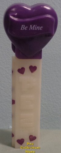 (image for) 2006 Purple Heart Pez Be Mine White Printed Stem Loose