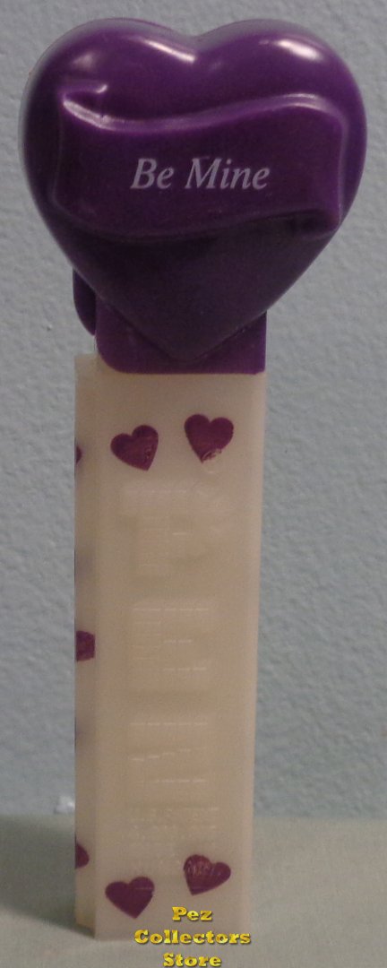 (image for) 2006 Purple Heart Pez Be Mine White Printed Stem Loose - Click Image to Close