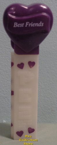 (image for) 2006 Purple Heart Pez Best Friends White Printed Stem Loose