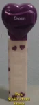 2006 Purple Heart Pez Dream White Printed Stem Loose (image for) 2006 Purple Heart Pez Dream White Printed Stem Loose