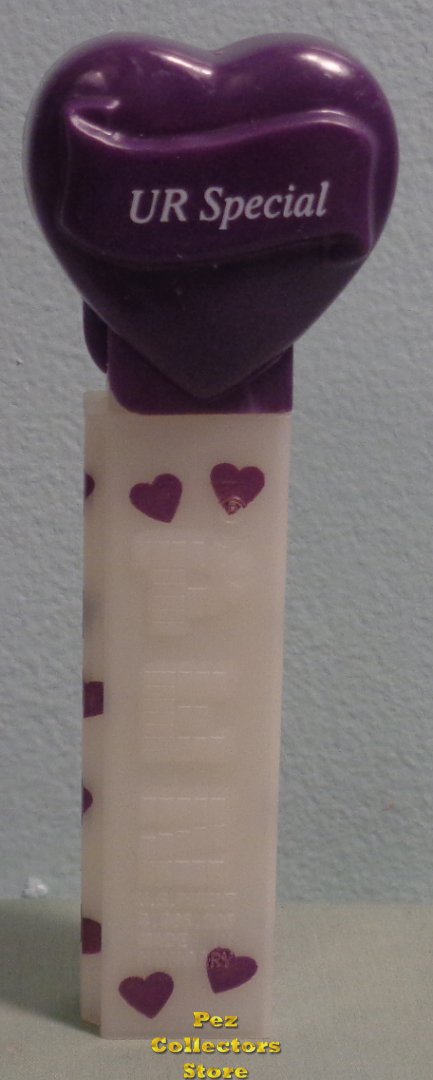 (image for) 2006 Purple Heart Pez Princess White Printed Stem Loose - Click Image to Close