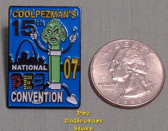 (image for) 2007 St. Louis 15th ANPC Creature Pez Blue Lapel Pin