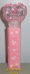 (image for) 2008 Pink Crystal Heart Pez - Black Block Font HVD Slash Loose