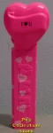 (image for) 2008 Hot Pink Valentines Heart Pez Black Block I Heart U Loose