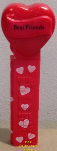 (image for) 2008 Maroon Valentines Heart Pez Black Block Best Friends Loose