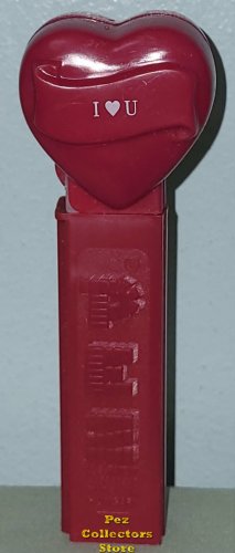 (image for) 2008 Blank Stem Maroon Heart - White Block Font I (heart) U
