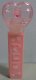 (image for) 2008 Pink Crystal Heart Pez - Red Block Font I Heart U Loose