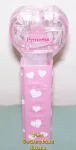 (image for) 2008 Pink Crystal Heart Pez - Red Block Font Princess Loose