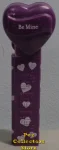 (image for) 2008 Purple Valentines Heart - Block Font Be Mine Loose