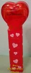 (image for) 2008 Red Crystal Heart Pez - Black Block Font Best Friends Loose