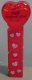 (image for) 2008 Red Crystal Heart Pez - Black Block HVD Apostrope Loose