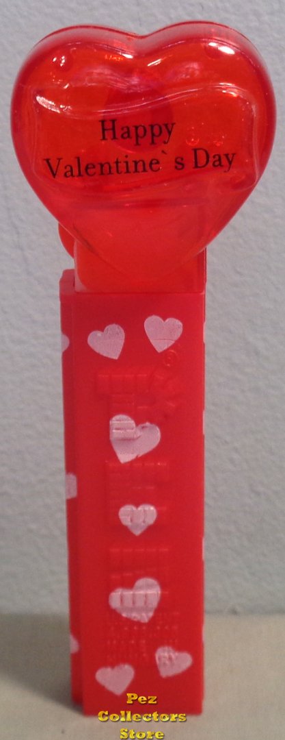 (image for) 2008 Red Crystal Heart Pez - Black Block Font HVD Slash Loose