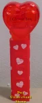 (image for) 2008 Red Crystal Heart Pez - Black Block Font I Choose You Loose