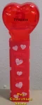 (image for) 2008 Red Crystal Heart Pez - Black Block Font Prince Loose