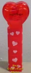 (image for) 2008 Red Crystal Heart Pez - Black Block Font Sugar Sugar Loose