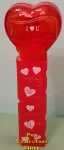 (image for) 2008 Red Crystal Valentines Heart - White Block I heart U Loose