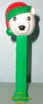 (image for) 2009 Christmas Polar Bear Green and Red Hat Pez Loose