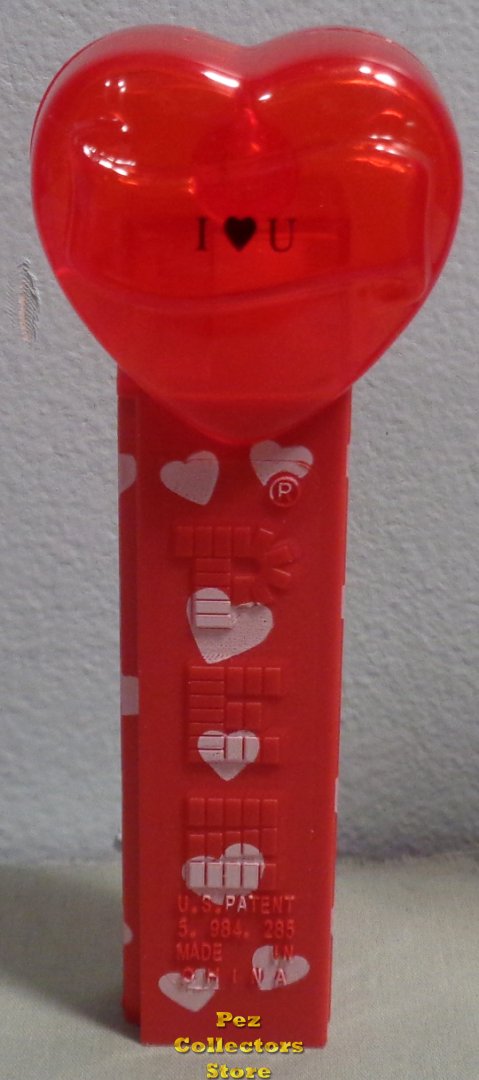 (image for) 2009 Short Red Crystal Valentine - I Heart U Loose China - Click Image to Close