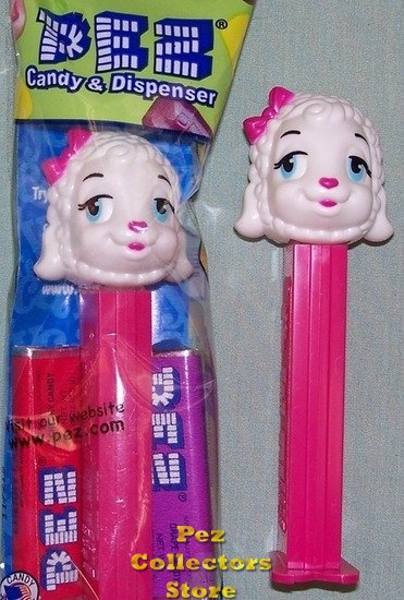 (image for) Pink Lamb D Pez Pink Stem MIB - Gender Reveal Baby Shower