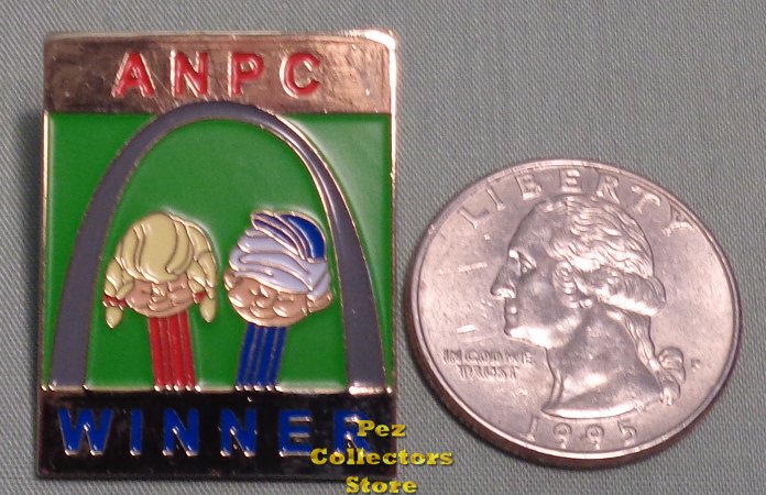 (image for) 2011 St Louis 19th ANPC Green Gold Winner Prize Lapel Pin - Click Image to Close