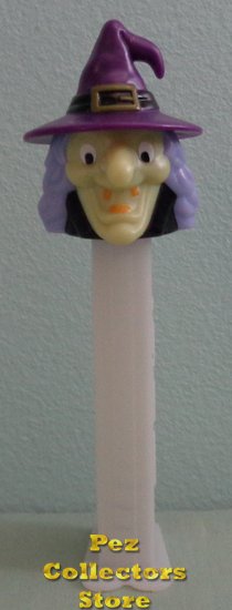 (image for) 2011 Halloween Witch F Pez with Purple Hat GITD Stem Loose - Click Image to Close