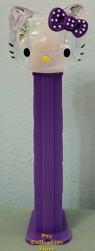 (image for) 2013 Euro Crystal Hello Kitty Pez Purple Stem and Purple Bow with Polkadots