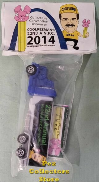 (image for) 2014 22nd A.N.P.C. Convention FEB Truck and Candy Pack Pez - Click Image to Close