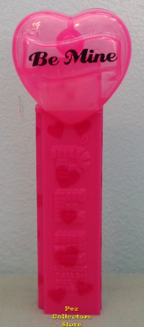 (image for) 2015 Be Mine Bold Cloudy Pink Crystal Valentine Heart Pez Loose