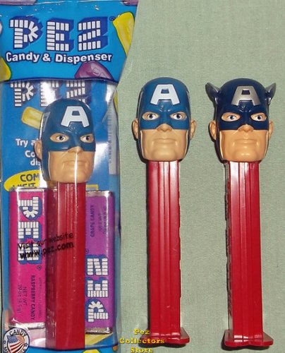 (image for) 2015 Captain America from Marvel Avengers Assemble Pez MIB