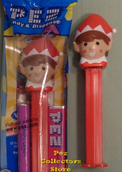 (image for) 2016 Christmas Elf Red with White Trim Pez MIB - Click Image to Close