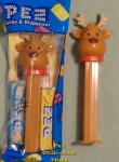 2018 Christmas Reindeer Pez with Red Collar and Bell MIB