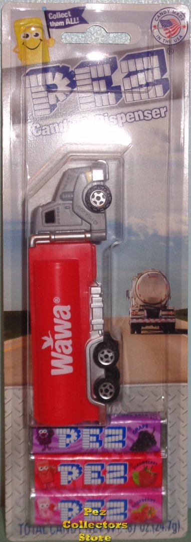 (image for) 2018 Wawa Red Tanker Truck Rig Promotional Pez - Click Image to Close