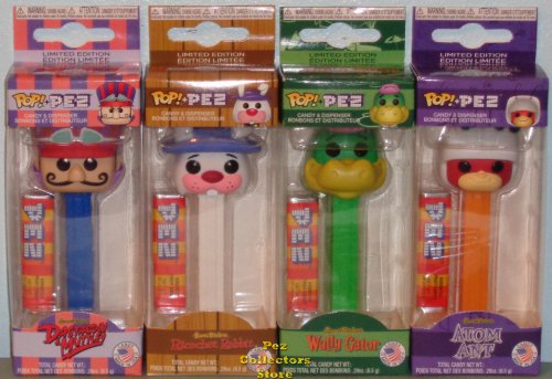 (image for) Hanna Barbera Dick, Ricochet, Wally and Atom POP!+PEZ Bundle